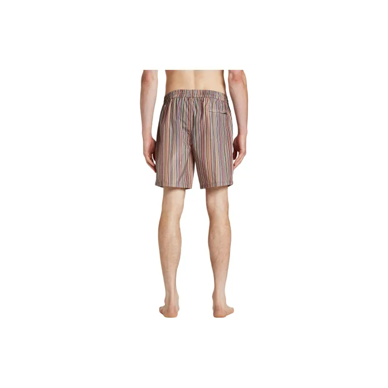 Paul Smith Striped Drawstring Swim Trunks-2
