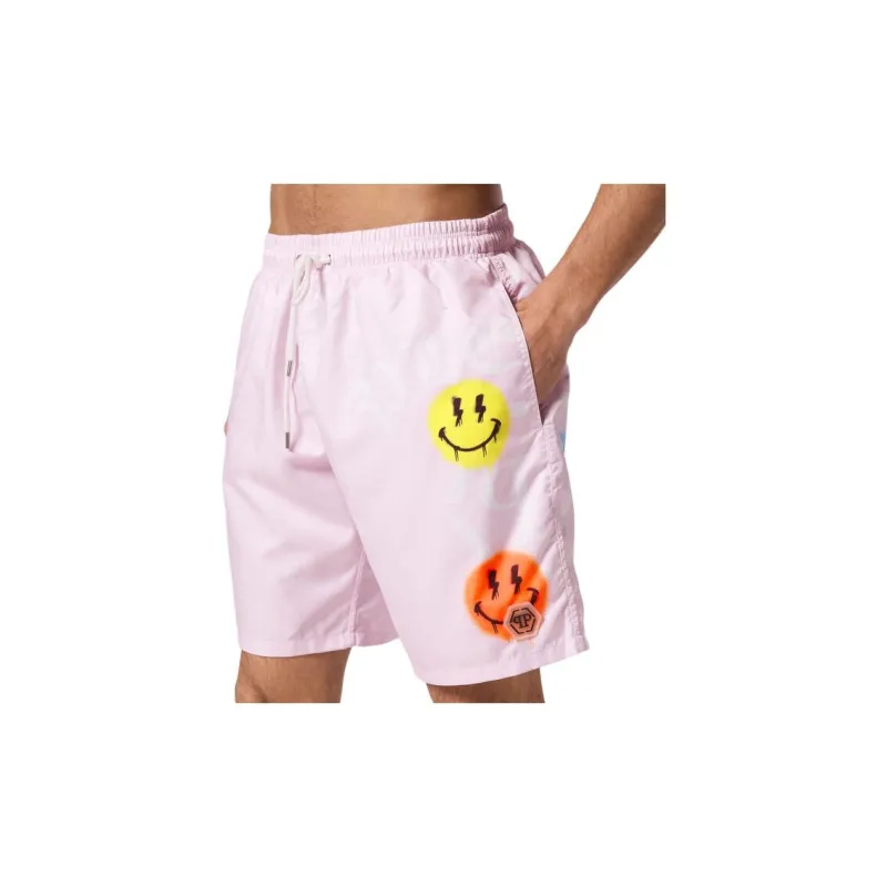 PHILIPP PLEIN Logo print Swim Shorts-3
