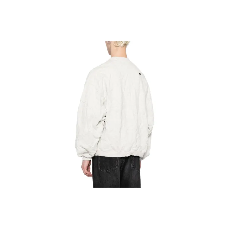 ADER ERROR Logo embroidered Crinkled Sweatshirt-4