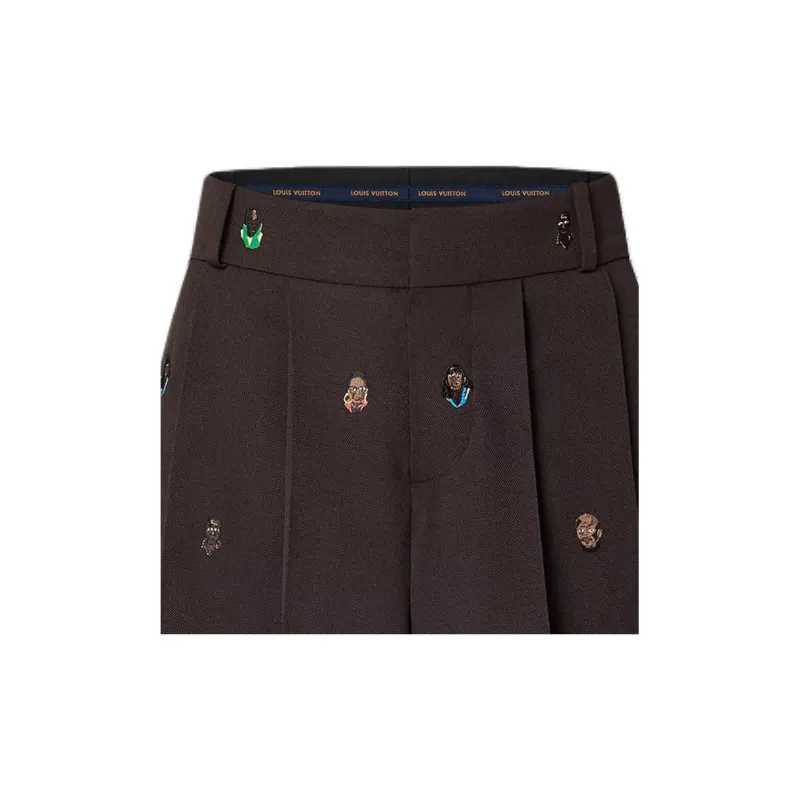 LOUIS VUITTON SS24 Casual Shorts Men's Brown-1
