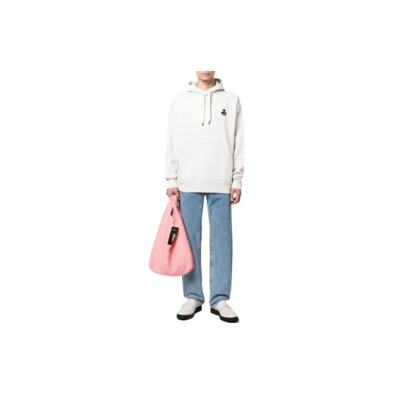 ISABEL MARANT Logo Embroidered Drawstring Hoodie-3