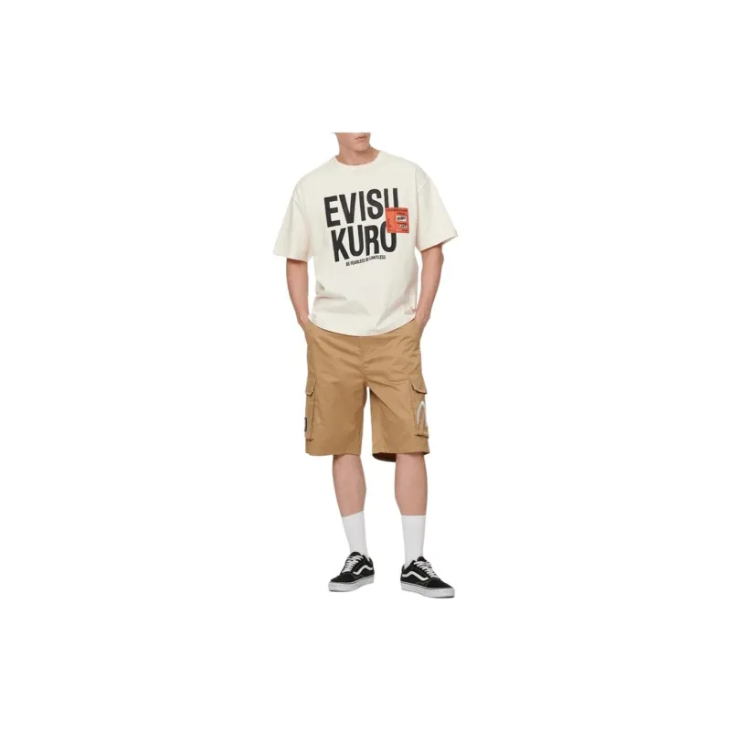 EVISU Cargo Shorts Men Apricot-3