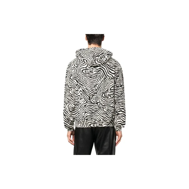 CELINE Graphic Printed Drawstring Hoodie-2