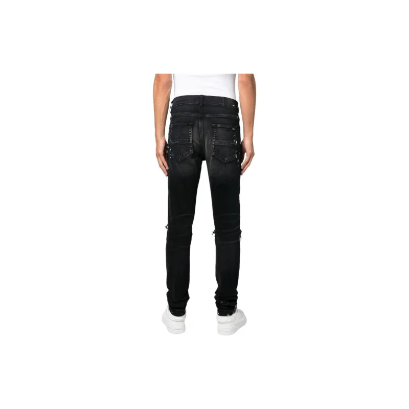 AMIRI Mx1 Distressed Ripped Skinny Jeans-3