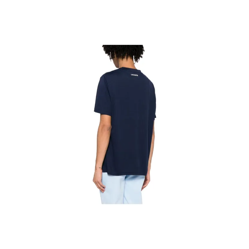 LACOSTE Logo-patch Panelled T-shirt-2