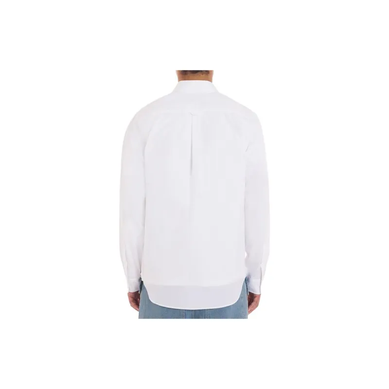 Maison Kitsune Fox Head Patch Long Sleeved Shirt-2
