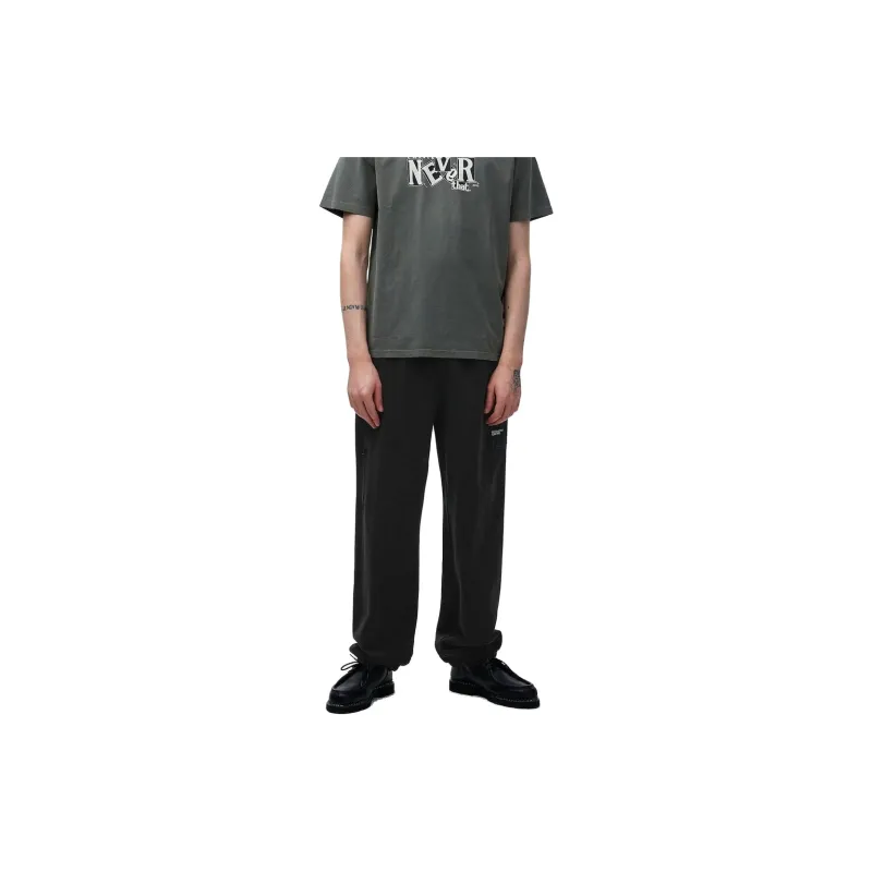 Thisisneverthat SS24 Multi Zip Sweatpant Off Black Knitted Sweatpants Unisex Gray Black-2