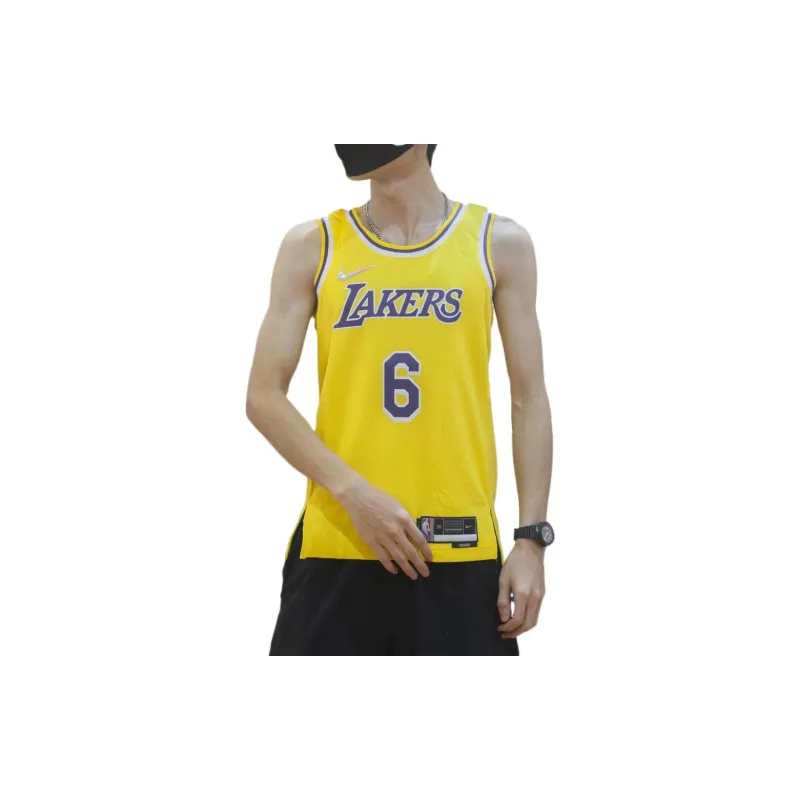 Nike Basketball Jerseys Men Yellow-3