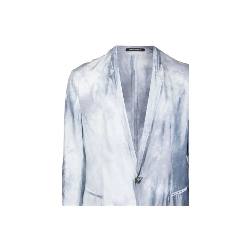EMPORIO ARMANI SS22 Business Suit Coat Men's Blue-3