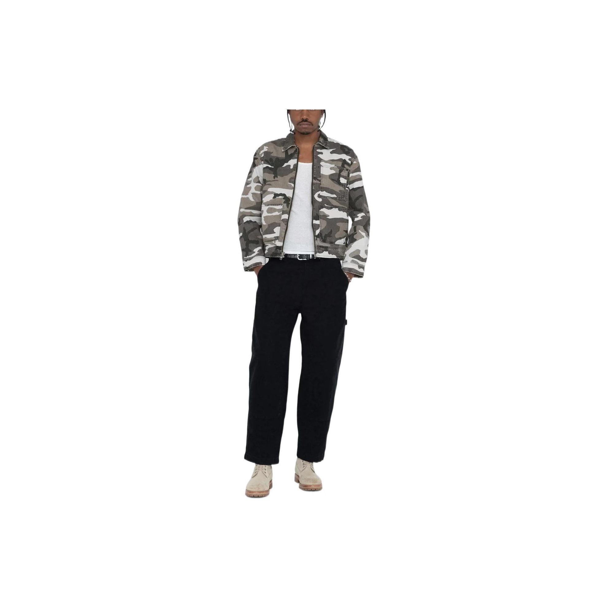 Stussy Camo Zip Work Jacket - POIZON Stussy Camo Zip Work Jacket - POIZON