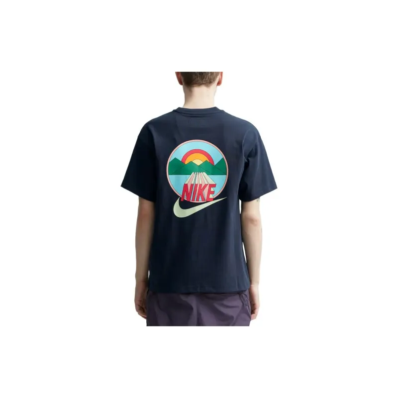 Nike T Shirts Men Navy-2