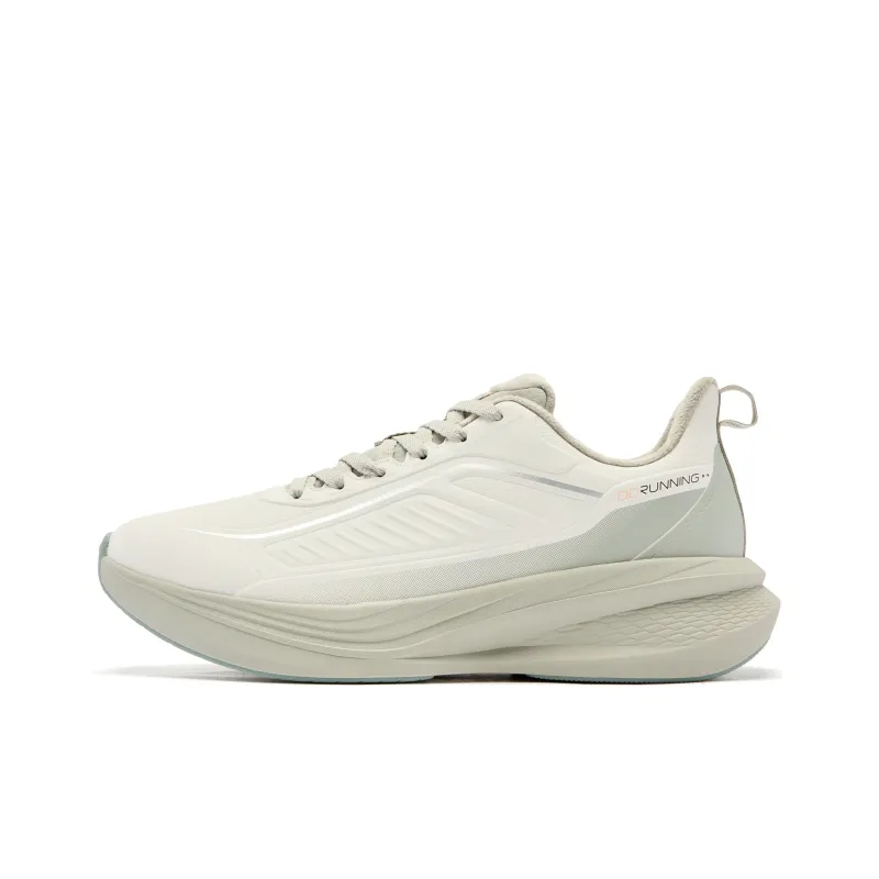 QIAODAN Rainwing 4.0 Running Shoes Men Low Top Birch White/Mist Green-0