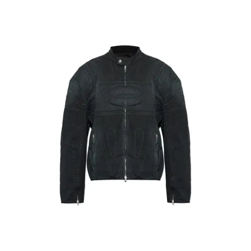 Balenciaga Denim Jackets Men Black