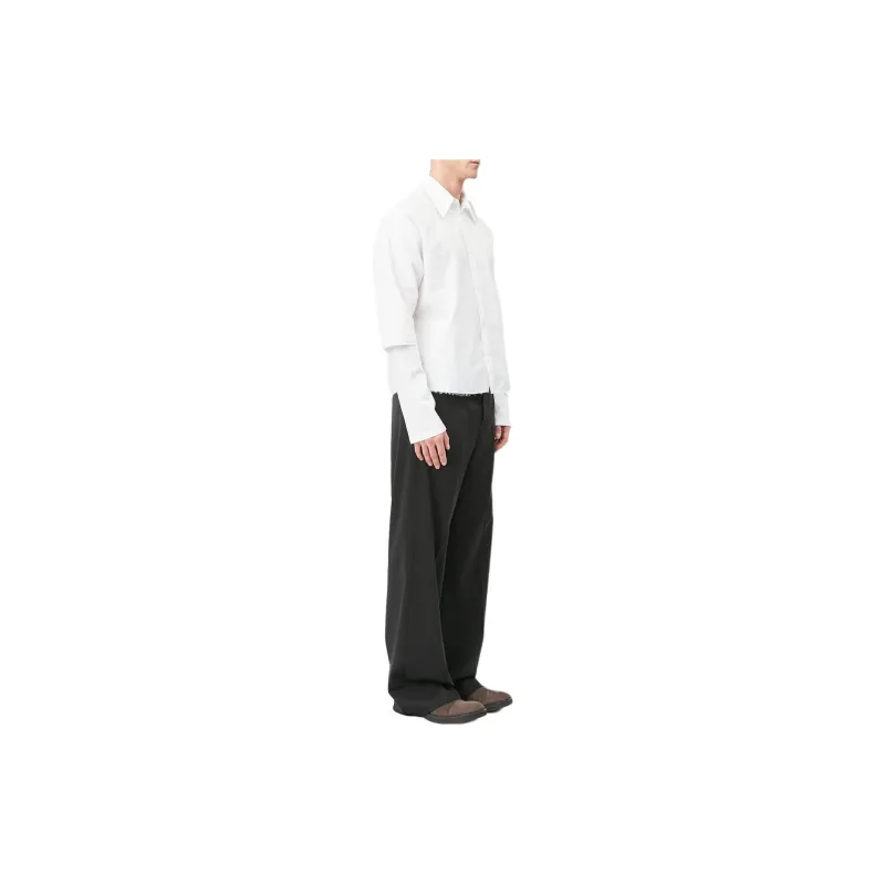 MM6 Maison Margiela Number Printed Layered Shirt-3