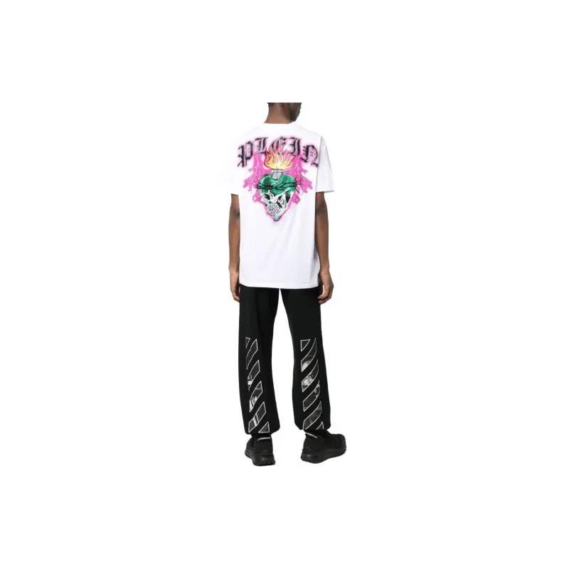 PHILIPP PLEIN Tattoo print Detail T shirt-2