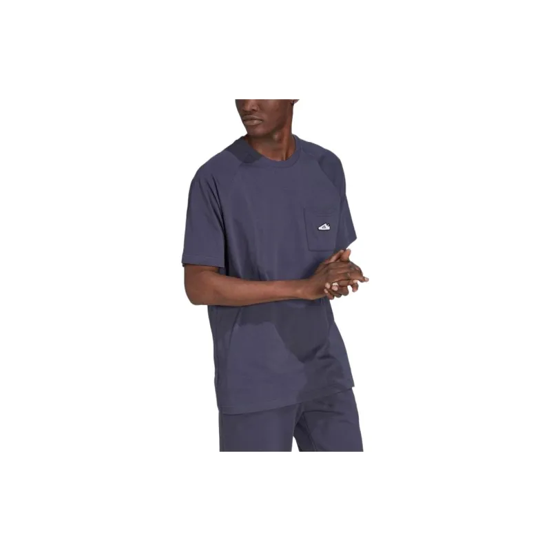 Adidas T-Shirts Men Contour Marine Blue-3