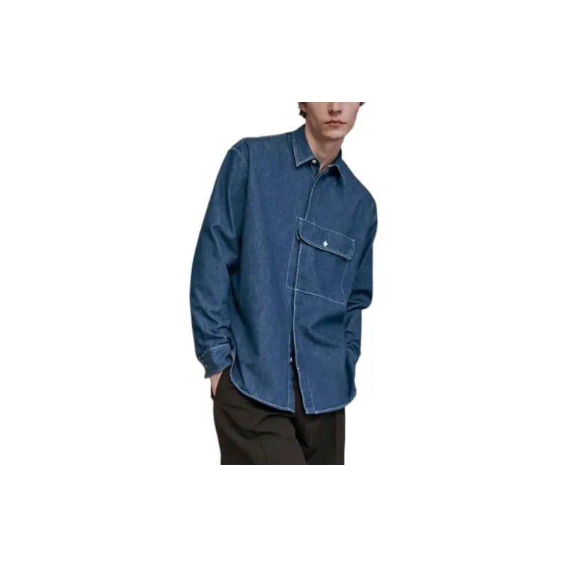 HERMES Denim Jackets Men Blue-1