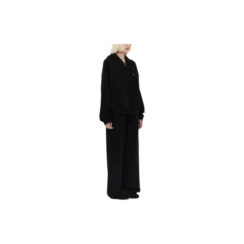 WE11DONE SS24 Knitted Sports Pants Unisex Black-3