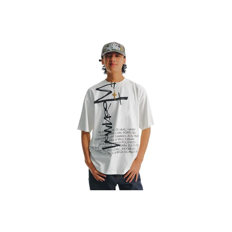 MOONWAV T Shirts Unisex White-3