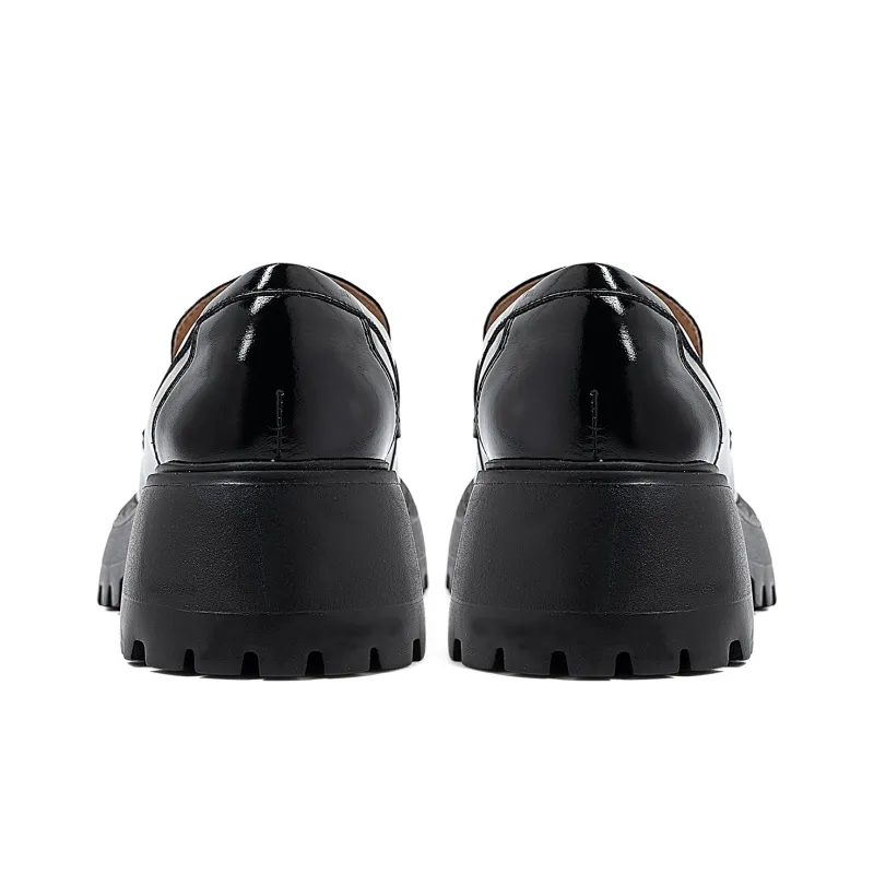 COMELY Loafers Women's Black/Coffee-9