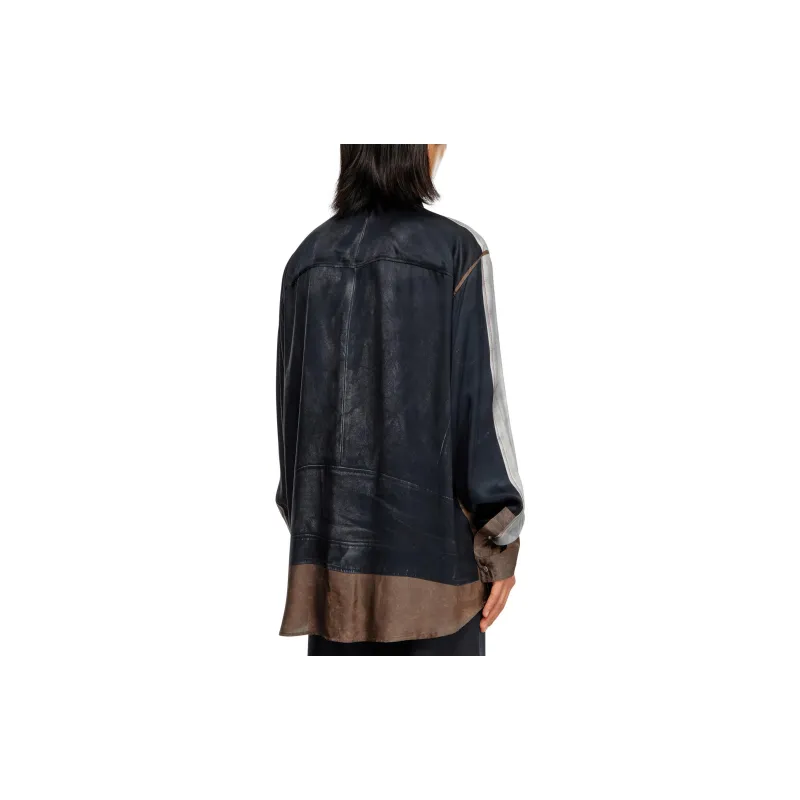 DIESEL S After Printed Trompe L'oeil Printed Shirt-2