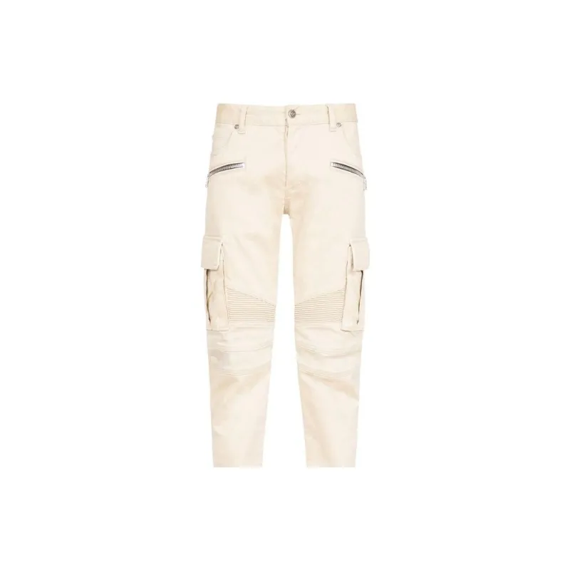 BALMAIN Cargo Pants Men Light Khaki-4