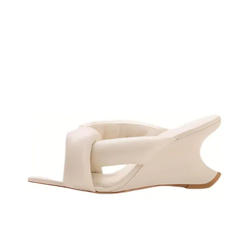 CULT GAIA Slide Slippers Women's White