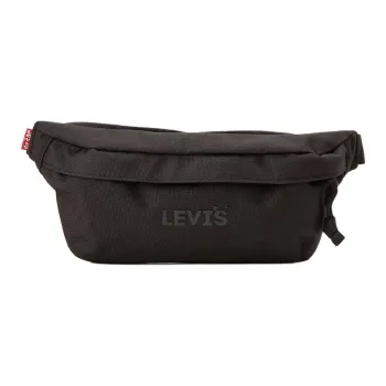 Levi's Polyester Crossbody Bag, Shoulder Bag Small Size Men's Black