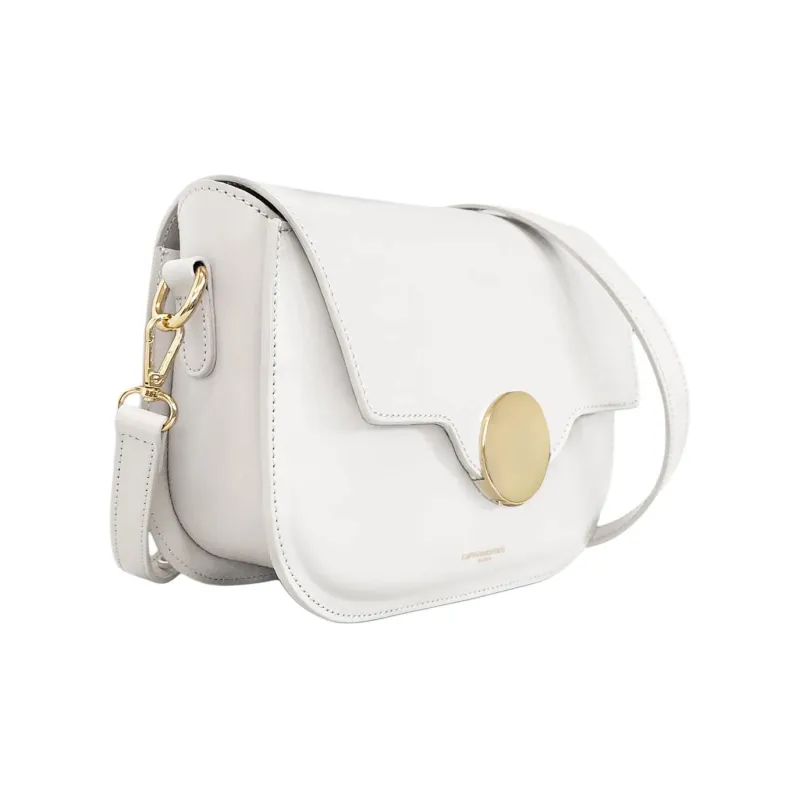 Le Parmentier Calfskin Crossbody Bag Shoulder Bag Regular Women's White-1