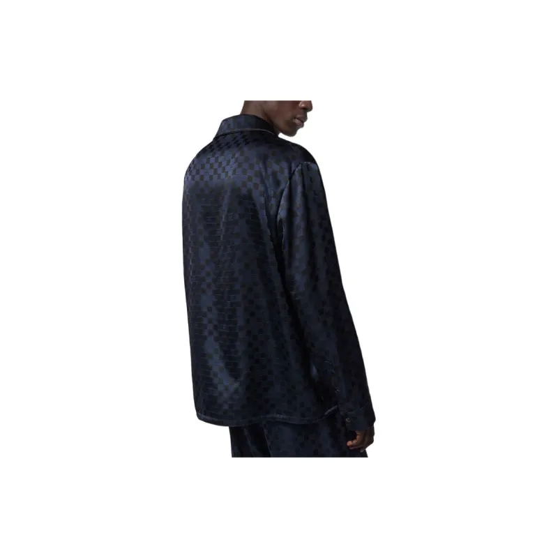 Lv Long Sleeved Silk Blend Evening Overshirt-4