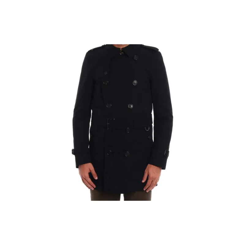 Burberry Trench Coat Men's Black-3