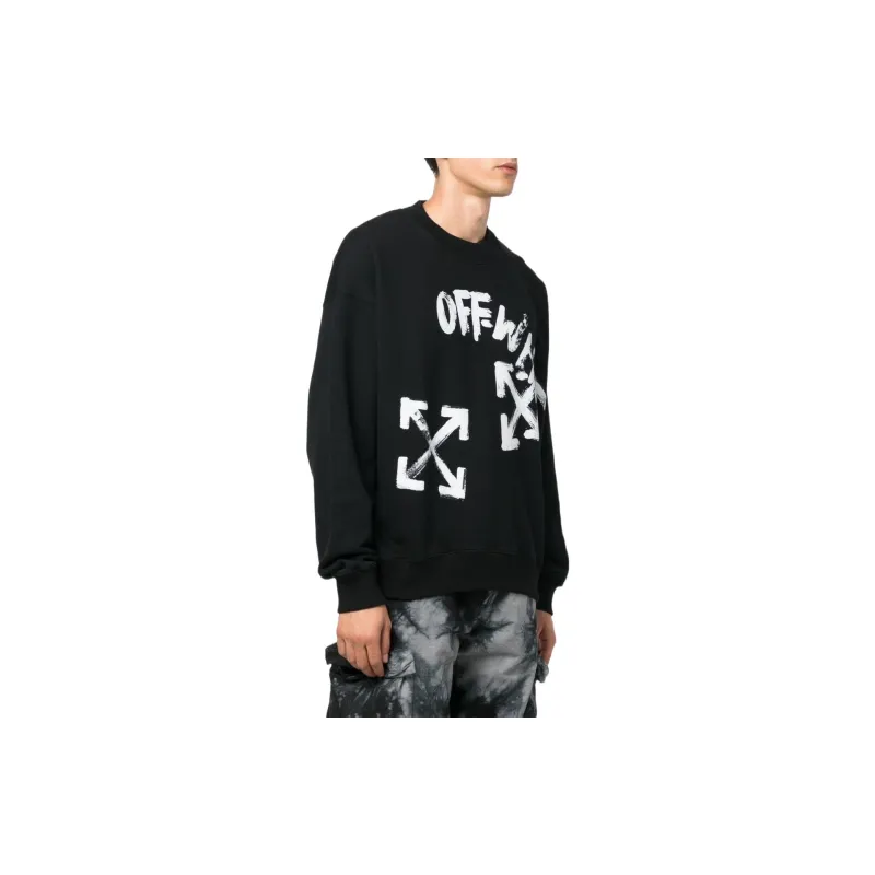 OFF WHITE Paint Script Skate Crewneck-3