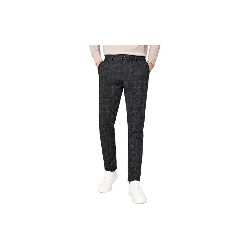 STAVA Casual Pants Men's Black Gray Color-2