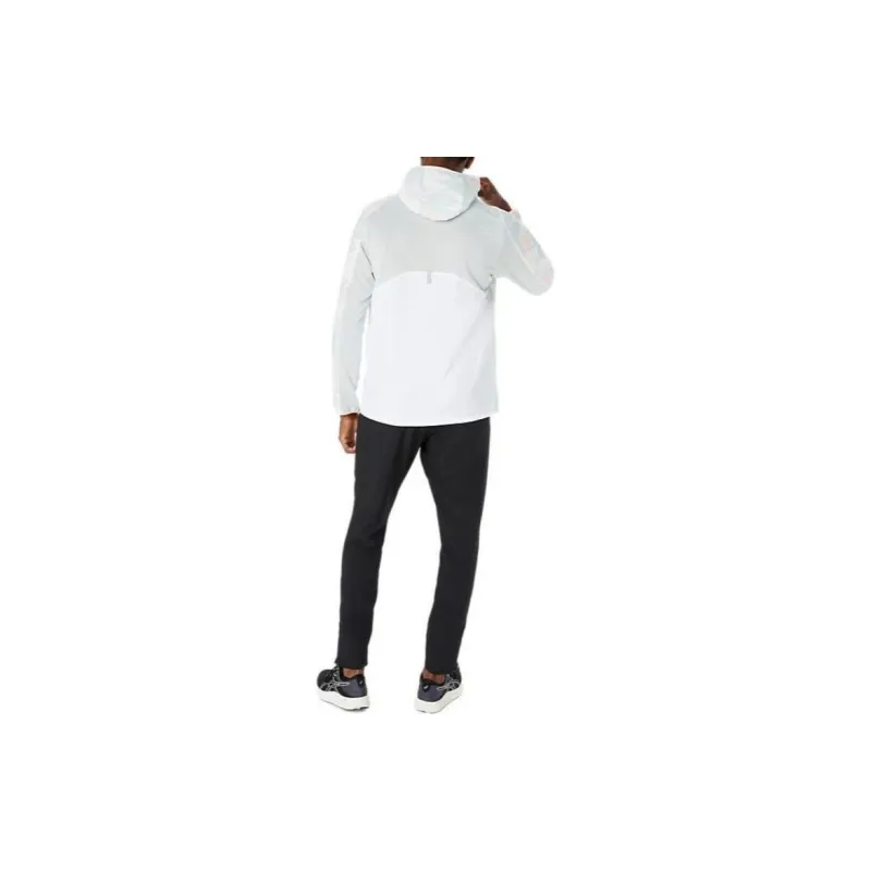 Asics A I M Stretch Cross Graphic Hoodie Jacket Jackets & Coats Unisex Bright White-4