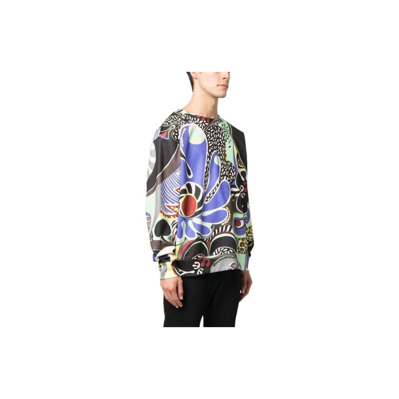 MOSCHINO Graphic print Crew Neck Sweatshirt-1