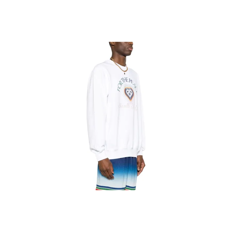 CASABLANCA For The Peace Gradient Effect Sweatshirt-3