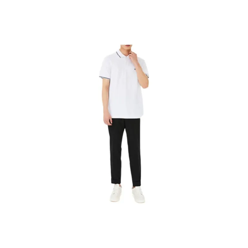 EMPORIO ARMANI Logo Detailed Short Sleeved Polo Shirt-3