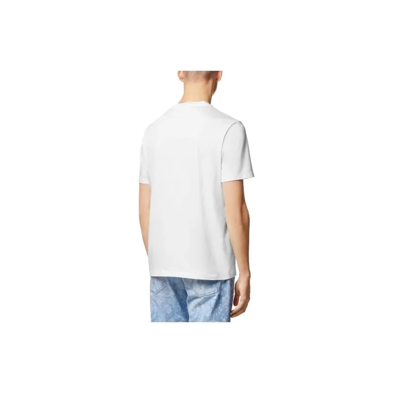VERSACE Logo Embroidered Jersey T Shirt-1