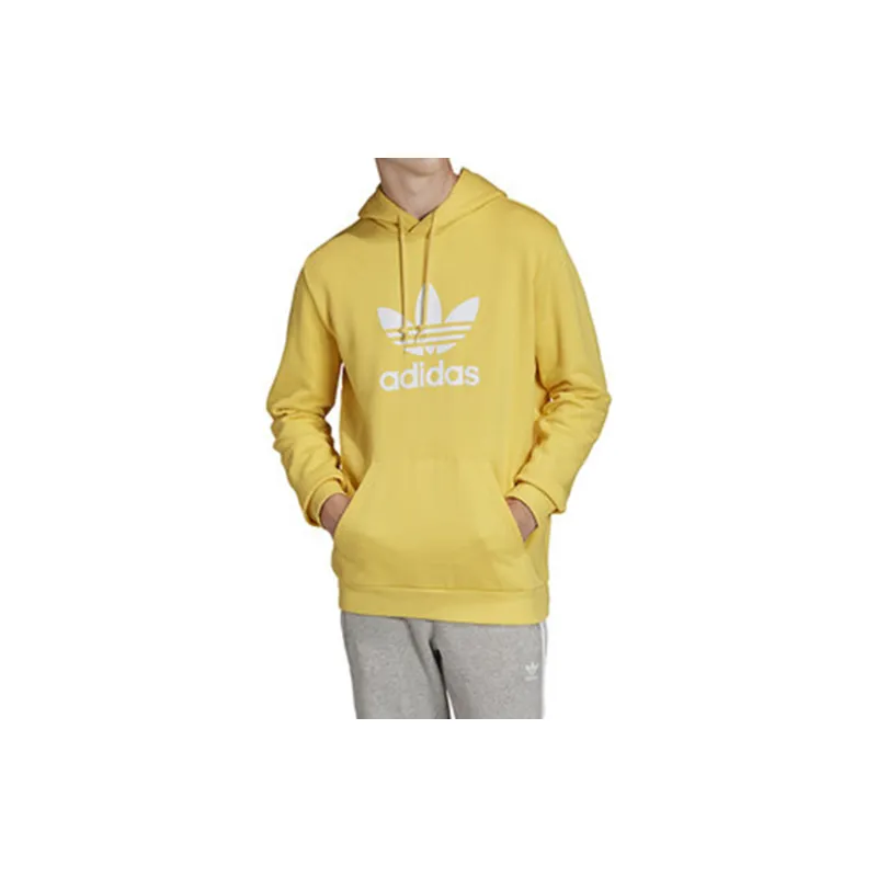 Adidas Originals Trefoil Sweatshirts Men Yellow-2