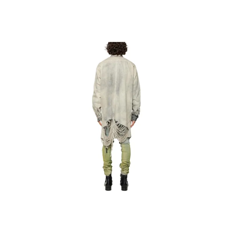 RICK OWENS Vintage Effect Denim Jacket-2