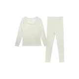Small Lace Trims Crew Neck-White