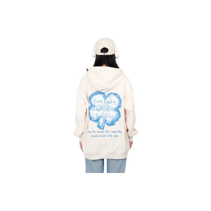 BLACK CLOVER Hooded Pullover Sweatshirt Unisex-21