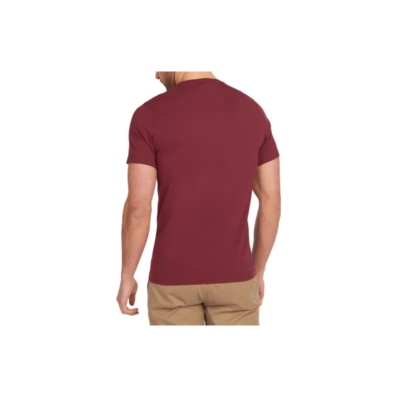 BARBOUR T-Shirts Men Burgundy-3