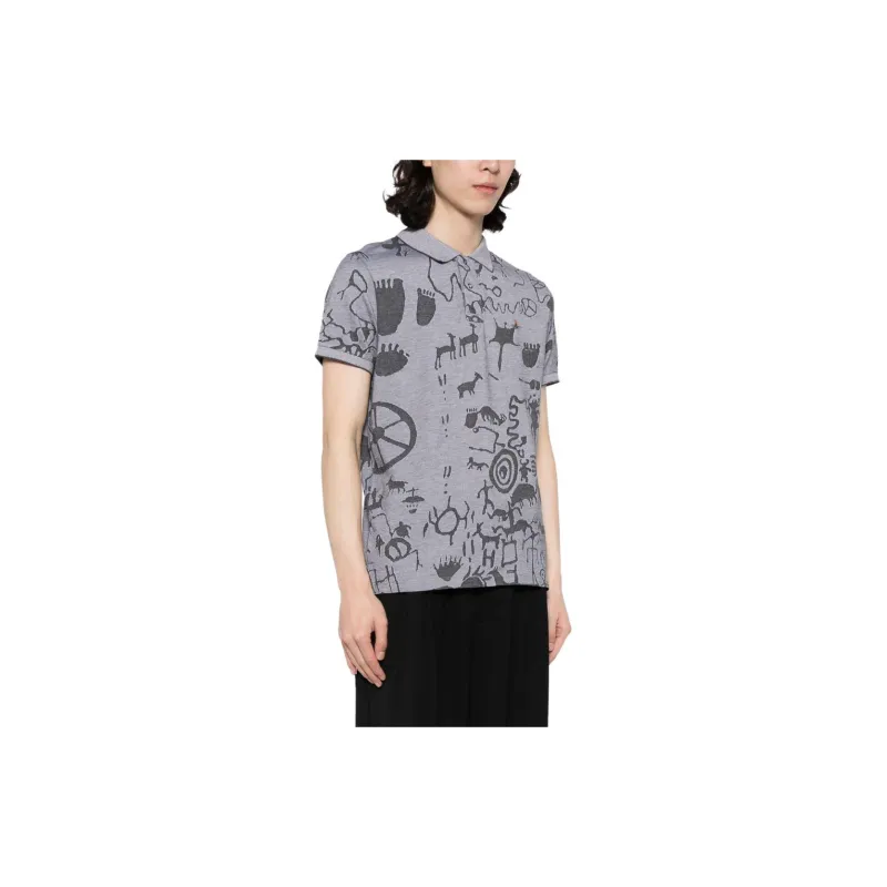 Vivienne Westwood Graphic Printed Short Sleeved Polo Shirt-3