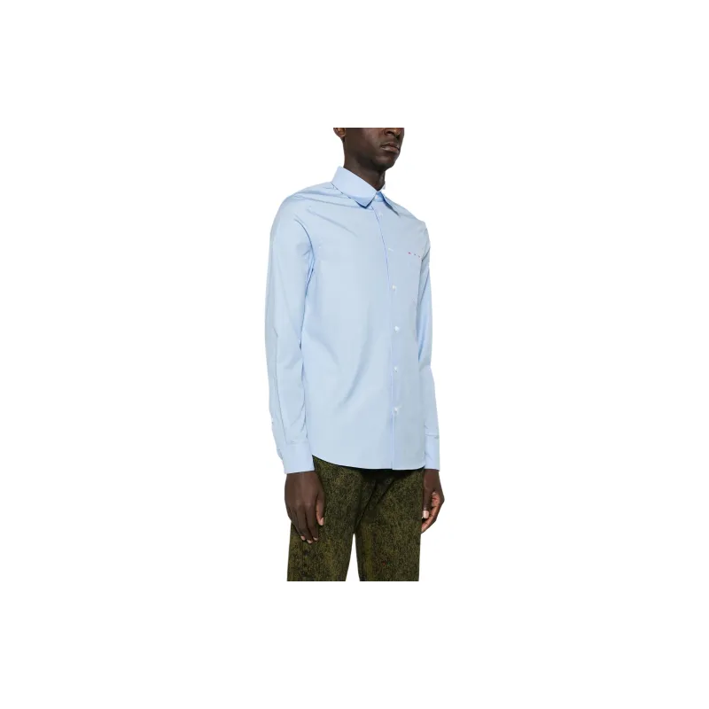 MARNI Hidden-logo Poplin Shirt-3