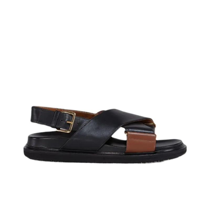MARNI Fussbet Crossover-strap Sandals-1