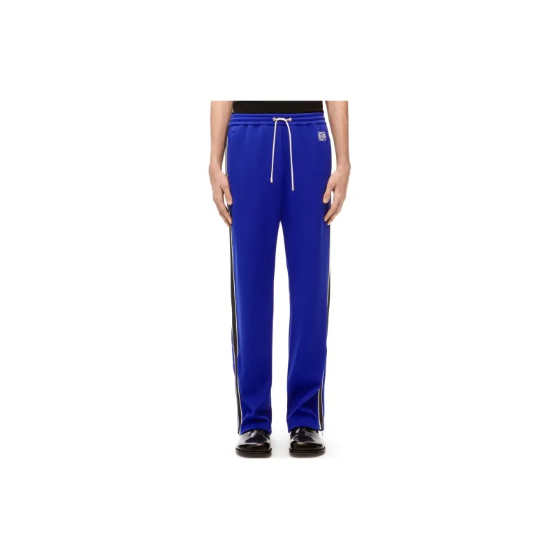 LOEWE FW23 Knitted Sports Pants Men's Klein Blue-1