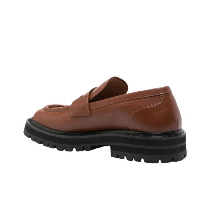 MARNI Ring Embellishment Square Toe Loafers-3