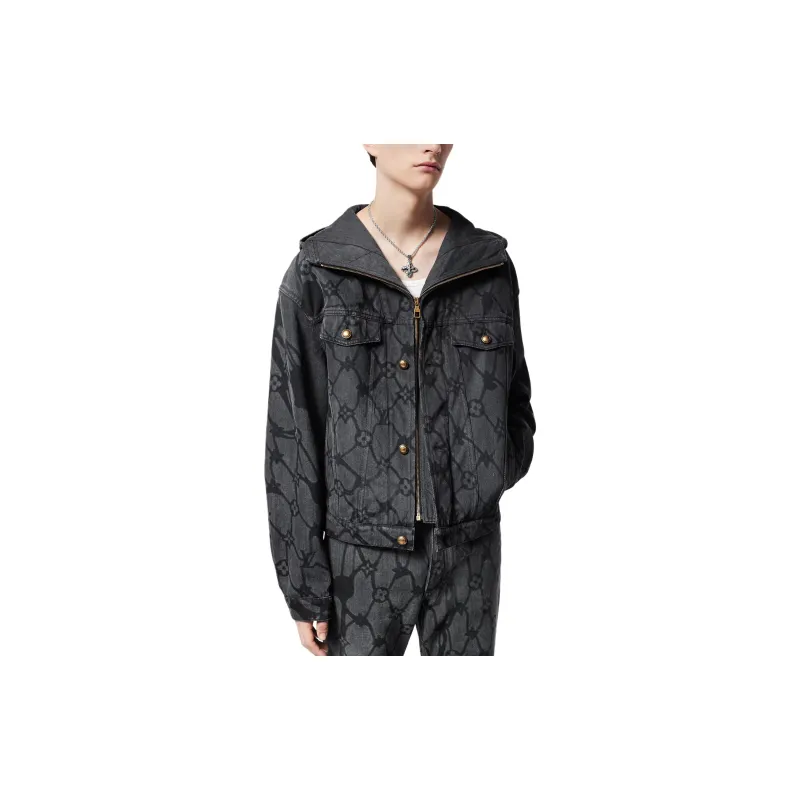LOUIS VUITTON Monogram Denim Hooded Blouson-3