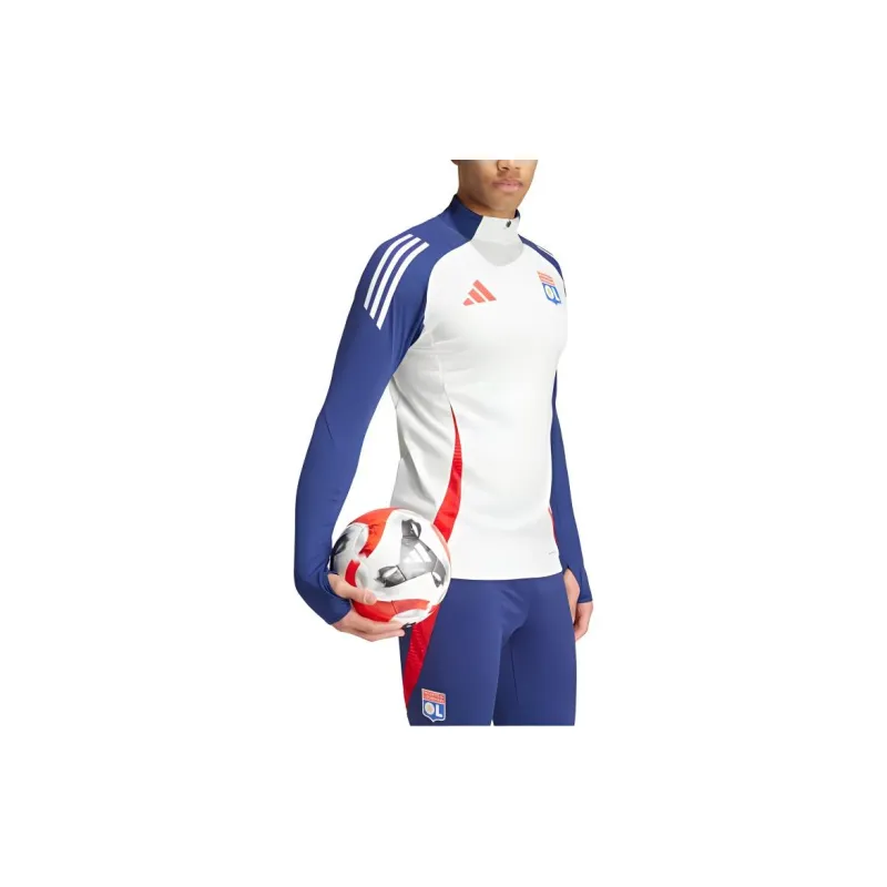 Adidas SS24 Olympique Lyonnais Tiro Training Top Jackets Coats Men's White-3
